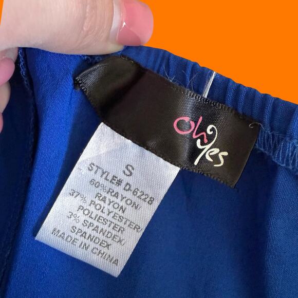 00's vintage blue lace up zipper bodycon y2k corset halter tank top SMALL - Picture 6 of 6